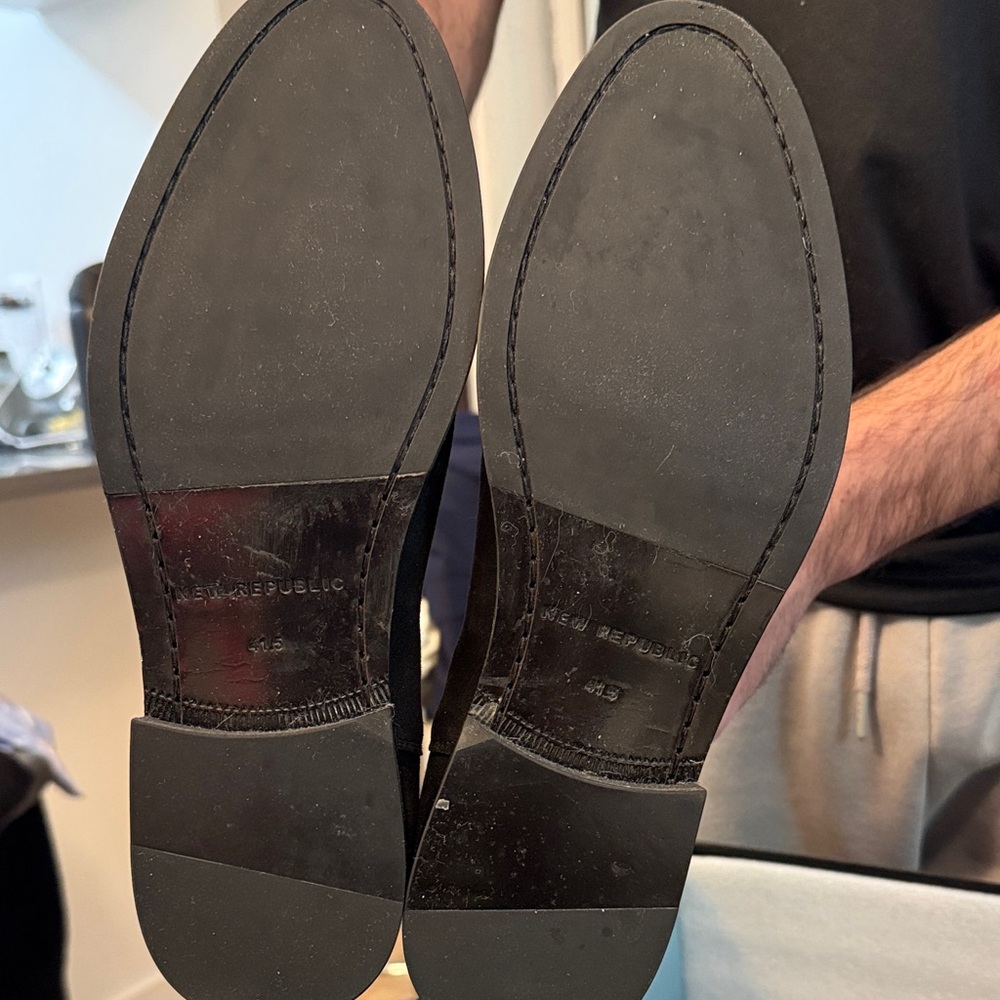 Men's Black Suede Chelsea Boots - Picture 2 of 6